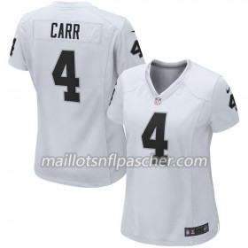 Maillot Oakland Raiders Derek Carr 4 Nike Blanc - Femme
